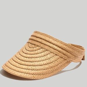 Madewell Packable Braided Straw Visor